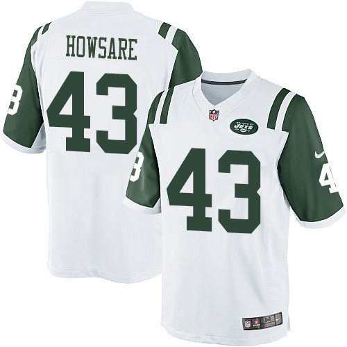 Youth Elite Julian Howsare Nike Jersey White Road - #43 NFL New York Jets